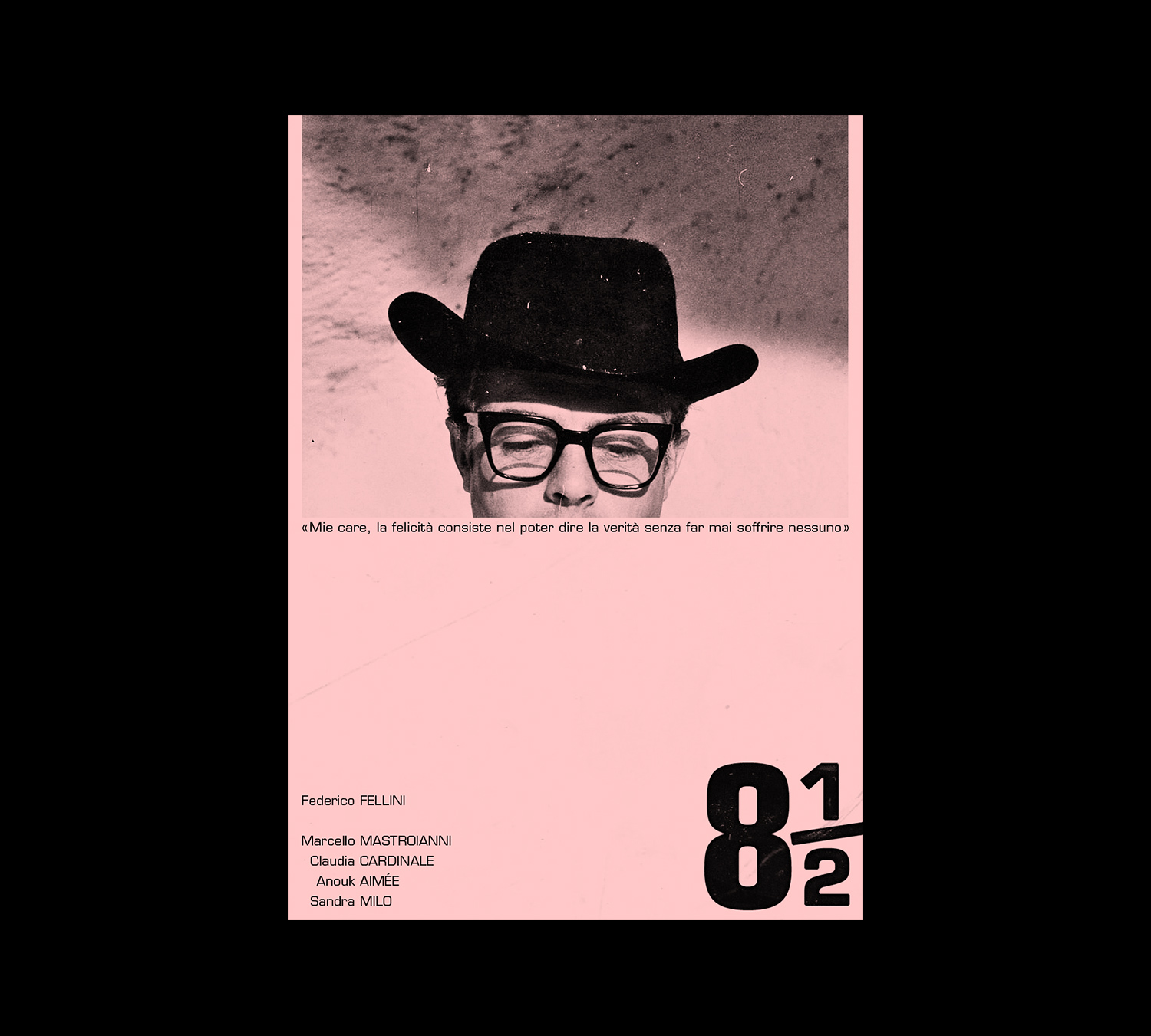 8 1/2 movie poster by Viktor Lanneld