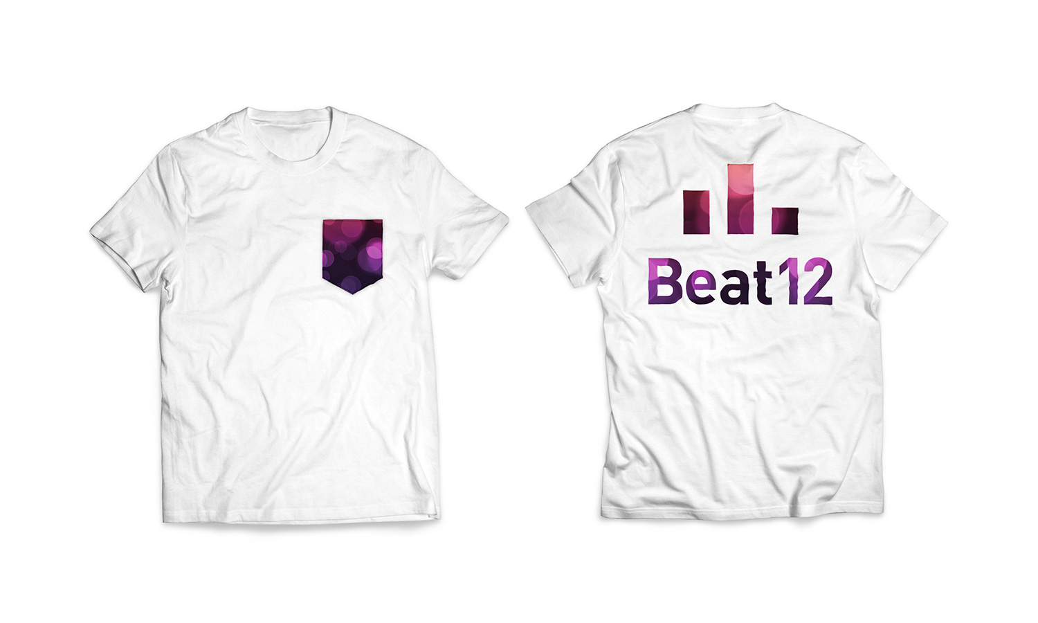 Beat12 t-shirt front and back by Viktor Lanneld